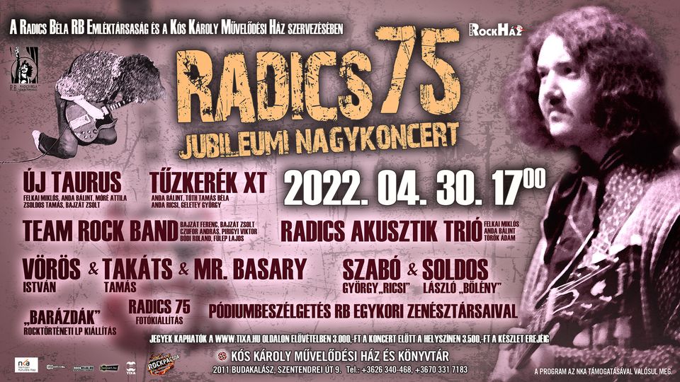 Radics Béla 75 – jubileumi nagykoncert