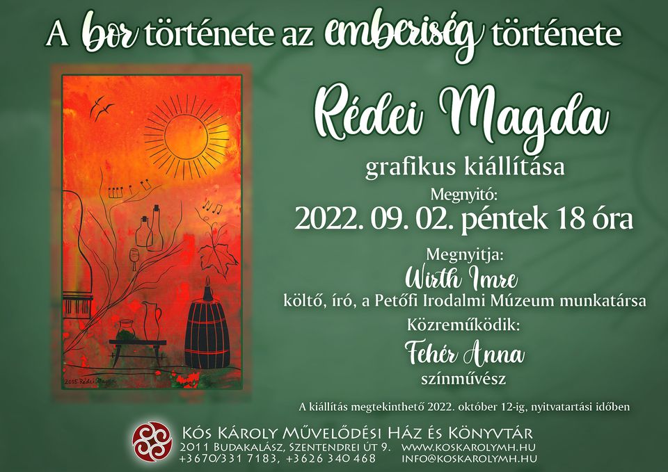 Rédei Magda grafikus kiállítása